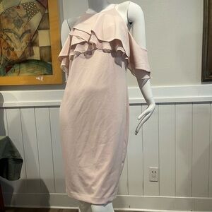 Calvin Klein Light Pink One Shoulder Dress